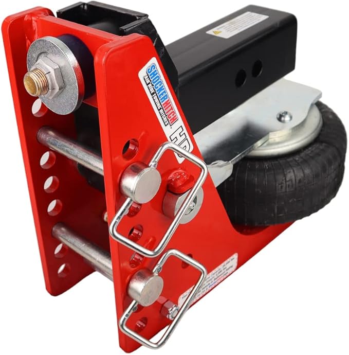 Shocker HD Air Ride Drop Hitch & Sway Control Towing Kit - Fits 2-1/2"Hitch Has 2-5/16"Ball, 20,000 lbs, Has 2 Sway Arm Bar Kits