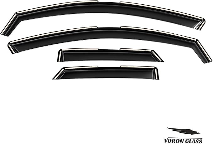 Voron Glass in-Channel Extra Durable Rain Guards for Mazda CX-30 2020-2026, Window Deflectors, Vent Window Visors, 4 Pieces - 200428