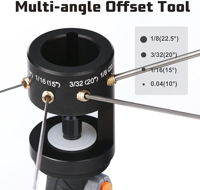 8V Handheld Without Debugging Tungsten Electrode Sharpener TIG Welding Rotary Tool with Flat Grinding Block, Cut-Off Slot, Multi-Angle & Offsets