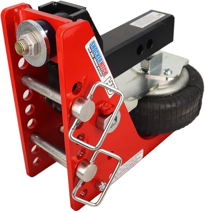Shocker HD Air Ride Drop Hitch & Sway Control Towing Kit - Fits 2" Hitch Has 2-5/16"Ball, 20,000 lbs, Has 2 Sway Arm Bar Kits
