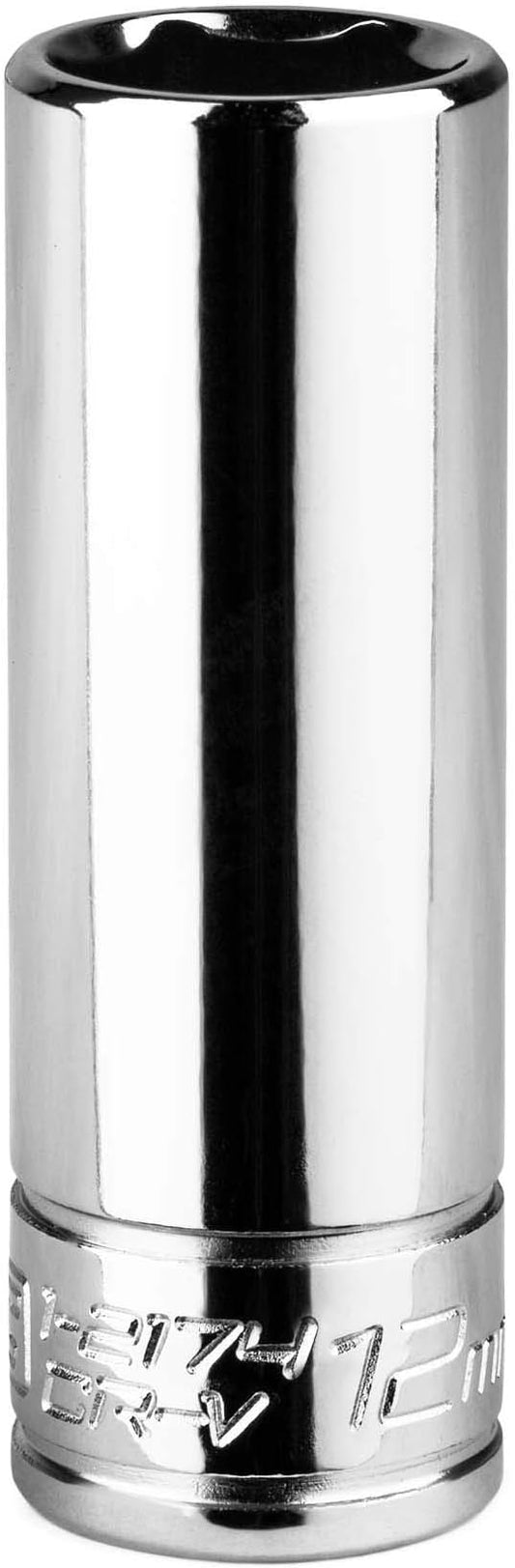 Capri Tools 12 mm Deep Socket, 1/4-Inch Drive, 6-Point, Metric