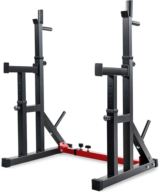 VANSWE Squat Rack for Home Gym, Weight Lifting Bench Press Rack, Fitness Adjustable Barbell Stand