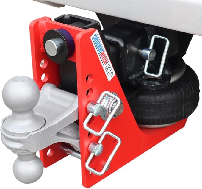 Shocker HD 20K Air Hitch with Silver Combo 2" & 2-5/16" Balls, Fits 2" Hitch - 20,000 lbs