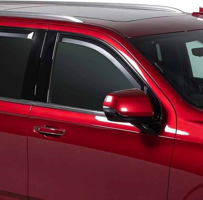 Nilight Durable in Channel Rain Guards for Chevy Suburban 2021 2022 2023 2024 2025 Window Deflectors, Vent Window Visors-4pcs