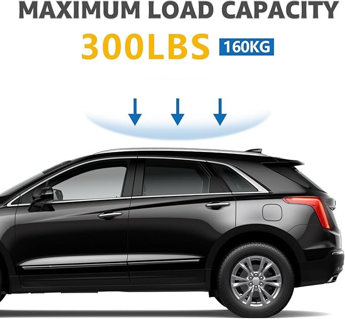 Roof Rack Cross Bars Compatible with Cadillac XT5 2017-2025, Adjustable Aluminum Heavy Duty 300 LBS Anti-Theft Lock Cargo Carrier Rooftop Crossbar Accessories for Bike, Basket, Snowboard,Luggage,Kayak