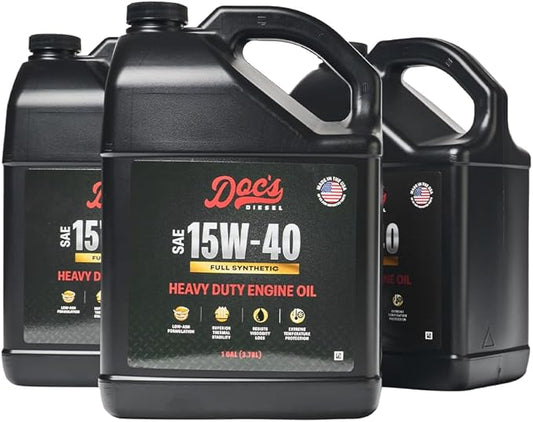 Doc's Diesel 15W-40 Full Synthetic Heavy Duty Diesel Oil DOCS15W40-3 | 3-Gallons