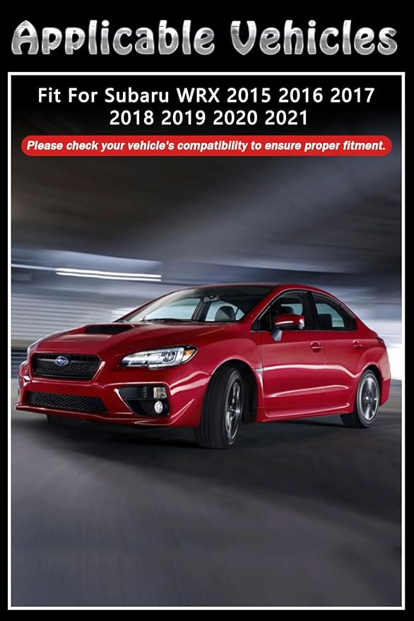 Vent Shades Rain Guards for Subaru WRX 2015 2016 2017 2018 2019 2020 2021 Accessories, for Subaru WRX Window Deflectors Window Visors