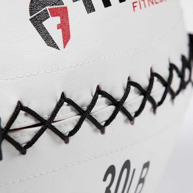 Titan Fitness Soft Leather Medicine Wall Ball Durable, Endurance, Cardio, Core Strength