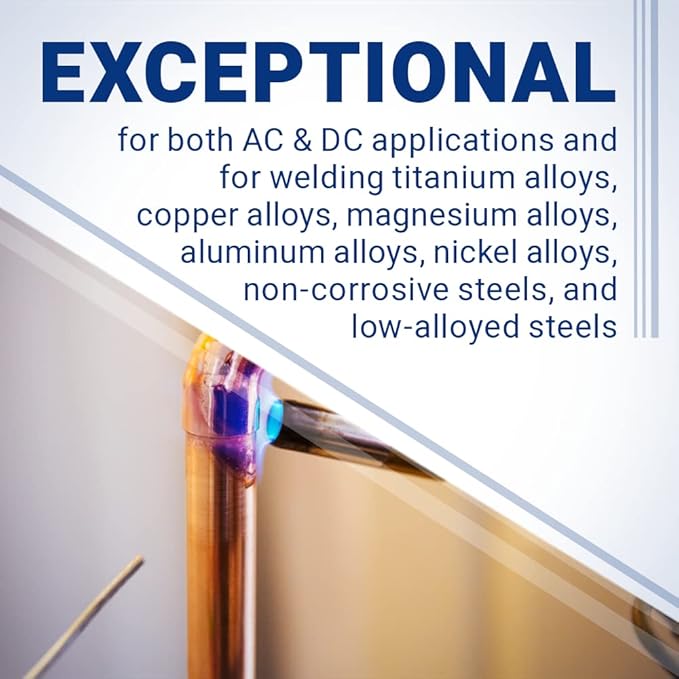 Midwest Tungsten Service TIG Welding Tungsten Electrodes 10-Pack (Grey - 2% Ceriated Tungsten (WC20/EWCe-2), 3/32")