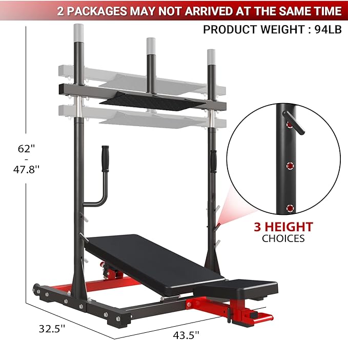 GMWD Vertical Leg Press Machine, Leg Strength Training Machine with Linear Bearing, Lower Body Special Machine Home Gym