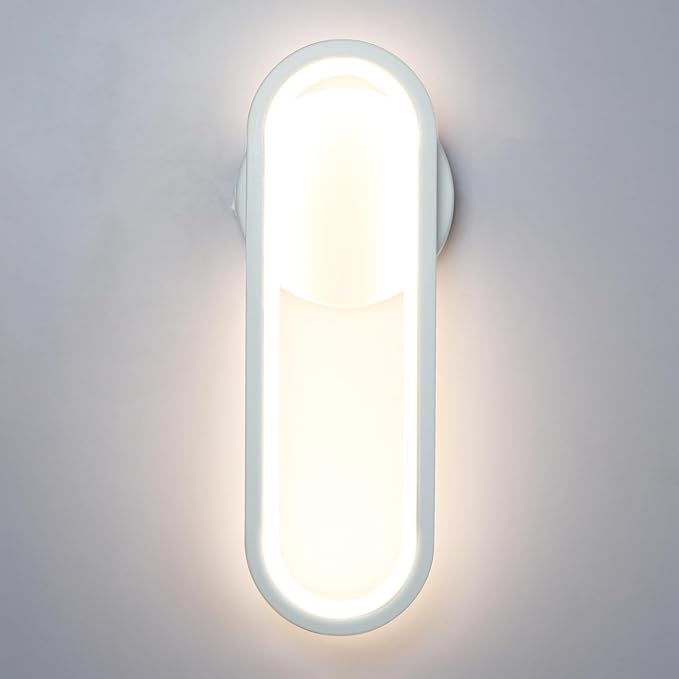 12V LED RV Vanity Sconce with Switch - 9W 480LM Decorative Bedside Reading Light for RV, Motorhome, Camper, Trailer, Boat & Tiny Home - 3500K Warm White