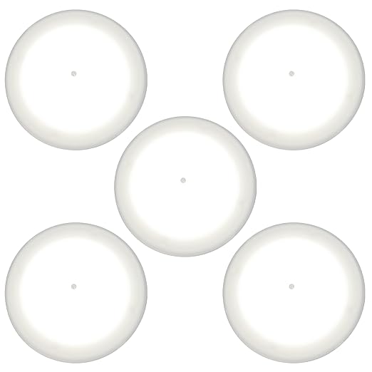 Command Electronics OEM 12V LED RV Low Profile Surface Mount Ceiling Light with Switch – Made in USA – 4.5" Diameter – 5-Pack