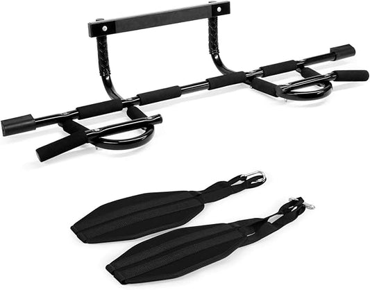 Yes4All Heavy Duty Doorway Pull-Up Bar - Multi-Grip, Solid Bar Construction