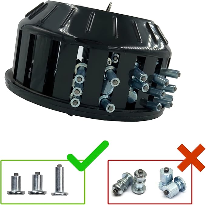 Tire Stud Gun Feeder for 8mm/8.8mm/9mm Base Flange Tire Studs Installation