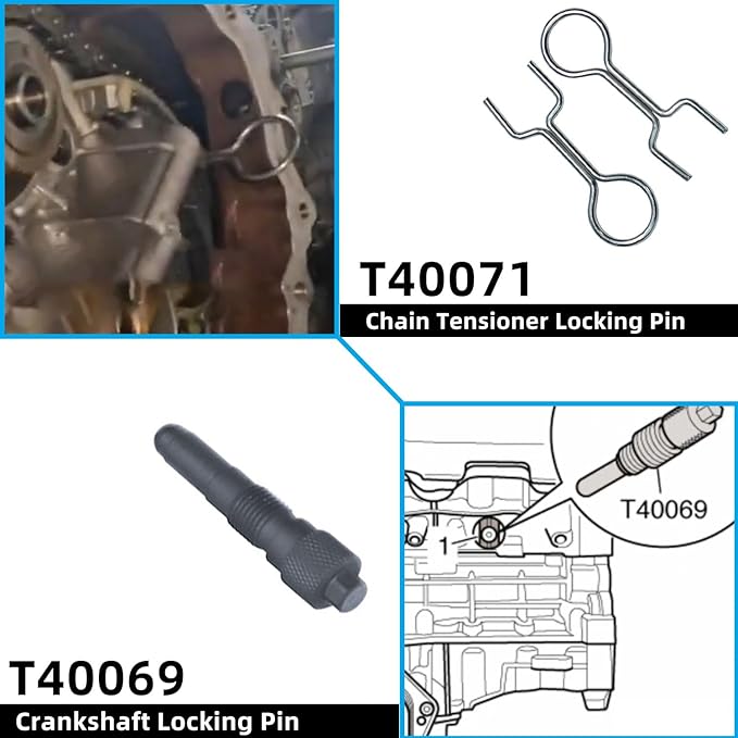 DPTOOL Timing Tool Kit Replacement for Audi VW 2.0 2.4 2.8 3.0T 3.2 4.2 5.2 Engine A4 A6 A6L A8 Q5 Q7 R8 303212 T40133 T40070 T40058 T10172 Alignment Camshaft Locking Tool
