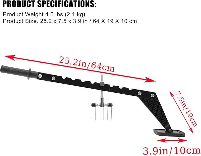 Car Dent Bar Puller Pull Lever Pulling Kit Removal Hammer Repair Auto Body Tool (Black)