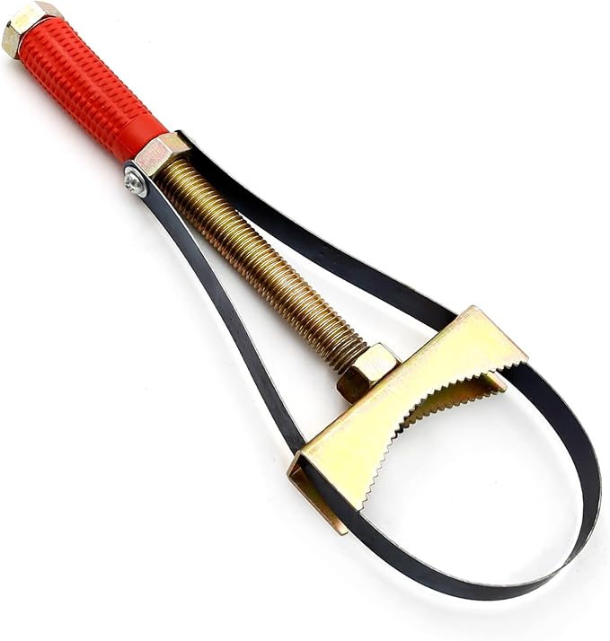 UOIENRT Adjustable Oil Filter Wrench Disassembly Tool Replacement for Truck Excavators(9-15cm Diameter)