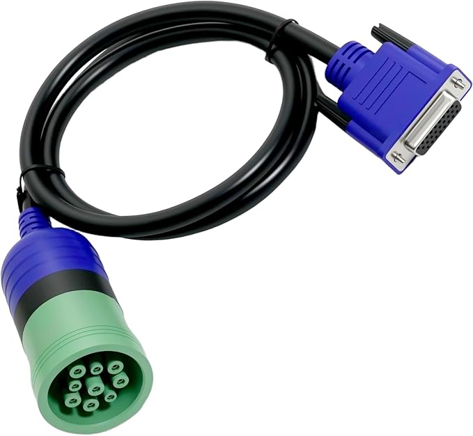 9-Pin Deutsch Adapter (1-Meter) for USB-Link 2 & 3, J1708 J1939 CAN1 CAN2 CAN3 Heavy Duty Vehicles,Black ‎493128