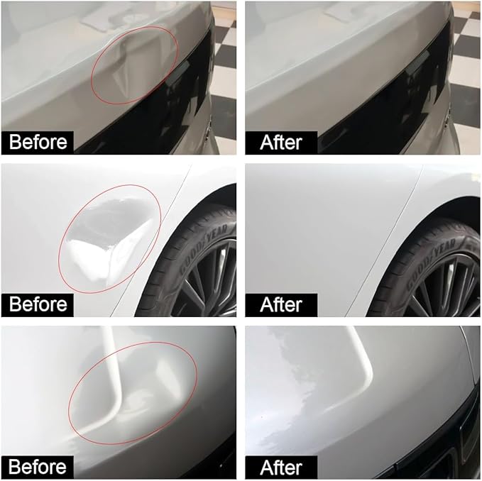 Car Dent Puller - Car Dent Removal, 52 PCS Paintless Dent Repair Kit with Double Pole Bridge Dent Puller for Car Dent Repair and Metal Surface Dent Removal