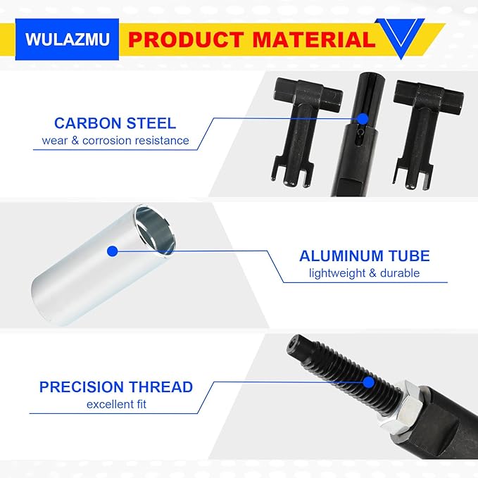 6778&6779 Injector Puller, 7222 Injector Tube Remover Installer Tools Kit for GM 6.6L 2001-2011 Duramax Diesel, Replaces J-44639, J-46594, J-45910