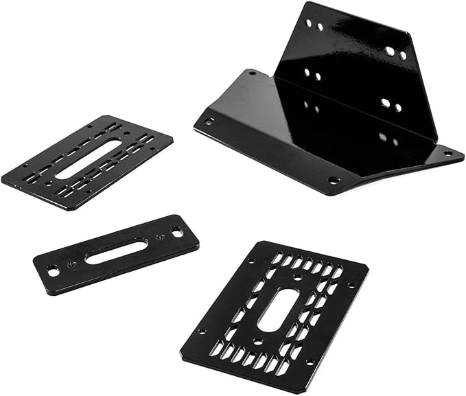 SuperATV Winch Mounting Plate Compatible with Polaris Ranger Models (See Fitment) | Polaris Winch Mount Compatible with Many Other OEM and Aftermarket Winches