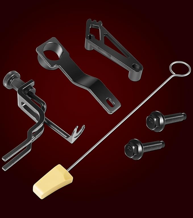 Timing Belt Tools Set for Ford 4.6L, 5.4L & 6.8L 3V Engines, Including Cam Phaser Holder Tool, Timing Chain Locking Wedge Tool, Valve Spring Compressor Tool, Crankshaft Positioning & Pulley Bolt Tool