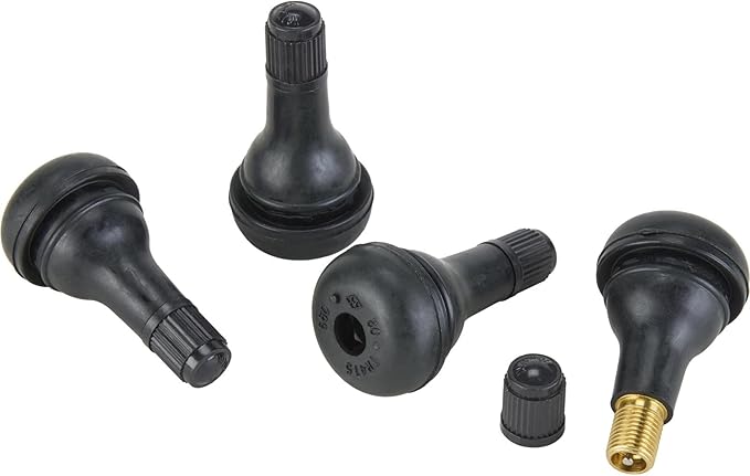 Bassett 15X7 DOT D-Hole 4x100 mm 4" BS Black Wheel w/Valve Stems