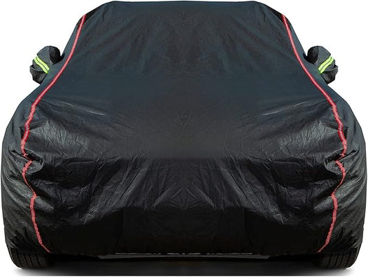 Breathable New Material, Waterproof Car Cover, Locks and Zipper Doors, Sunscreen Waterproof UV Prevention Snowproof Wind and Windproof,Suitable for Indoor Outdoor,for Sedan (197" to 208") B4