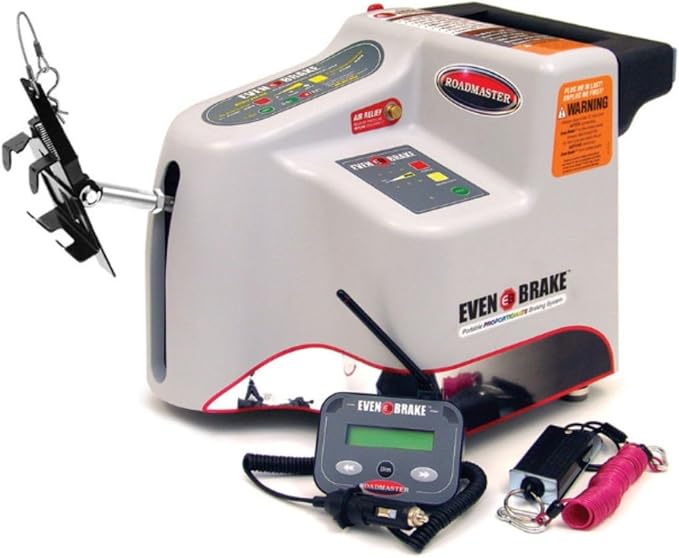 Roadmaster Sterling All-Terrain Tow Bar and Baseplate Combo with LED Bulbs & Even Supplemental Braking System fits 2018-2025 Wrangler JL with LED Taillights | Includes Decal