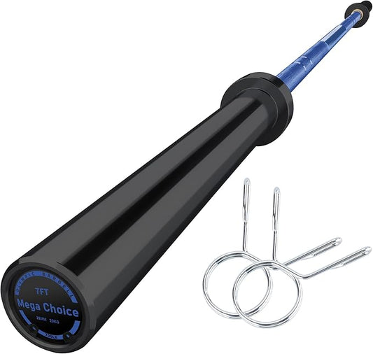 Barbell Bar for Weightlifting - 7FT Heavy Duty (1500LB/700LB), 4FT Short (500LB), 47" EZ Curl Bar - Fits 2" Standard Plates - Home Gym Strength Training