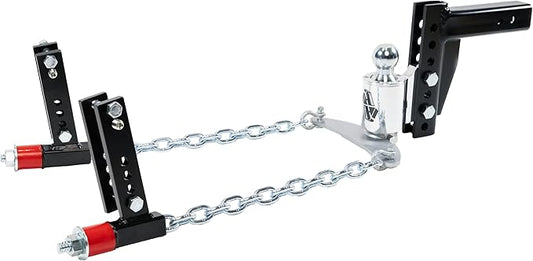 Andersen HITCHES | 3398 | Weight Distribution Hitch | No Bounce No Sway | Tow Accessories | 8" Drop/Rise, 2-5/16" Ball, 2-1/2" Shank, 3"/4"/5"/6" Bracket, 16k lb GTWR, 1600 lb Tongue