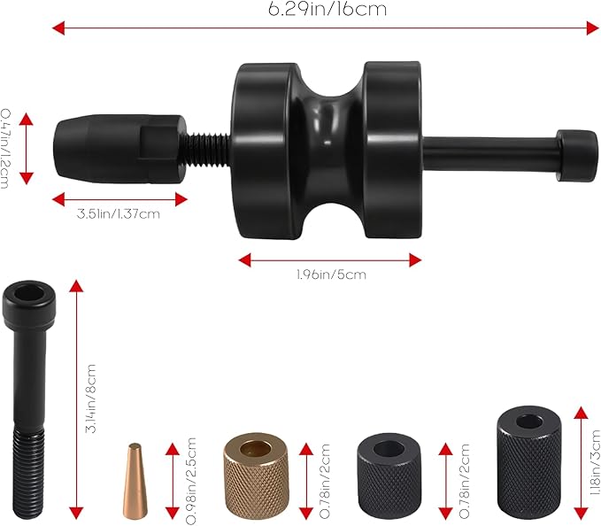 Injector Puller & Teflon Seal Installer Kit - Compatible with BMW N14 N18 N54 N63, Replaces 130192 130193 130194 130195