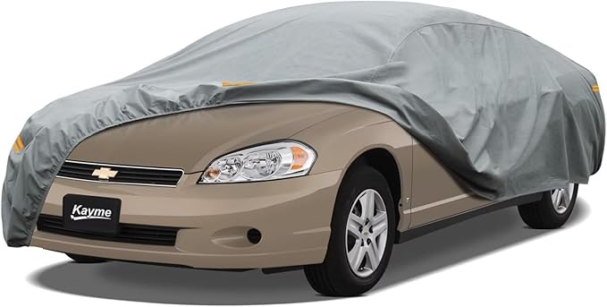 Kayme Heavy Duty Car Cover Custom Fit Chevrolet Monte Carlo Waterproof All Weather for Automobiles, Full Exterior Covers Sun Rain UV Protection.（Deliver About 3-10 Days）