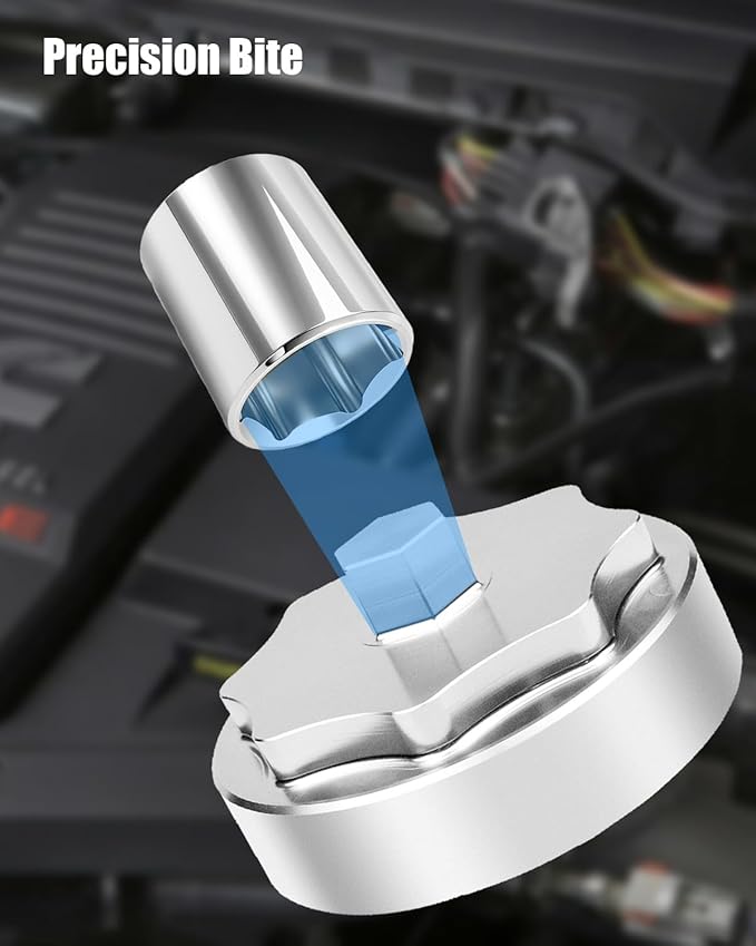 28 mm Fuel Filter Cap Wrench Oil Filter Fit for Dodge Ram 2500 3500 4500 5500 6.7L 2010-2024 Housing Stainless Steel Cover Cap Removal Tool