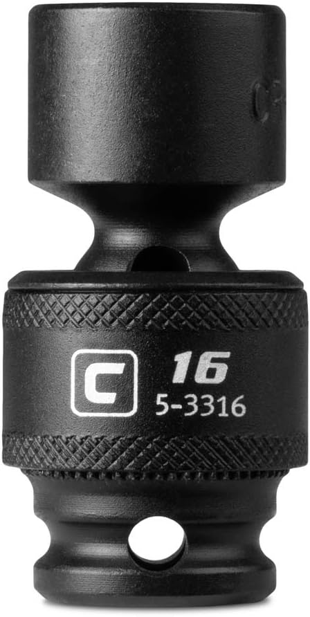 Capri Tools 16 mm Universal Impact Socket, 3/8-Inch Drive, 6-Point, Metric