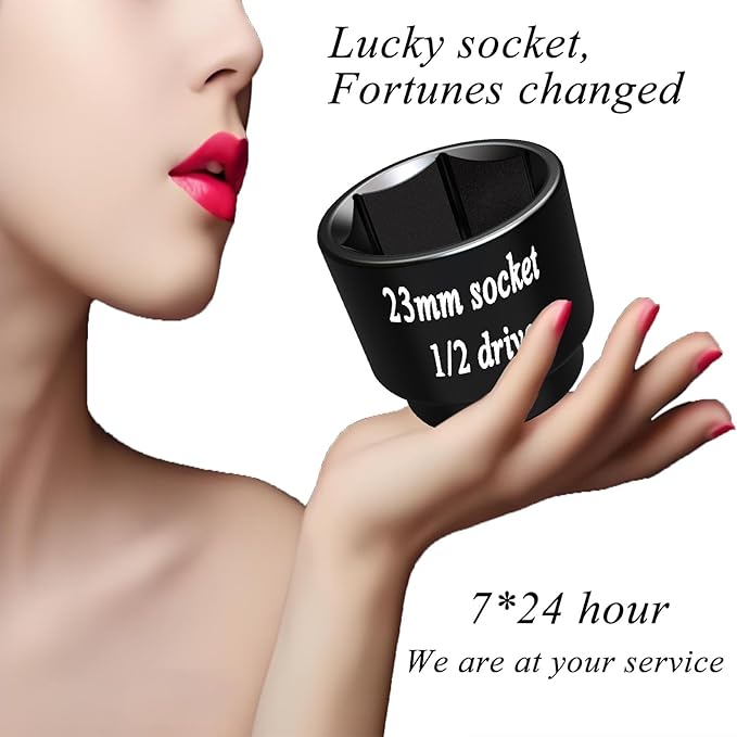 23mm socket, Oil Filter socket wrench 1/2driver 6 Point Axle Nut Remove tool