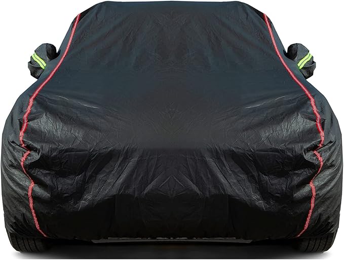 Breathable New Material, Waterproof Car Cover, Locks and Zipper Doors, Sunscreen Waterproof UV Prevention Snowproof Wind and Windproof,Suitable for Indoor Outdoor,for Sedan (178" to 189") B2