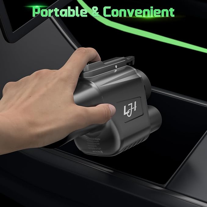 NACS to CCS1 Adapter for Tesla Supercharger V1/V2/V3/V4 - Compatible with Ford F-150 Lightning, GM, Rivian R1T/R1S, Hyundai, Kia, Volvo EVs - 500A 250kW Fast Charging, All-Weather