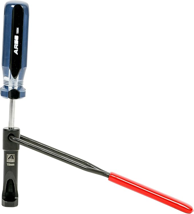 ARES 15094 – 10mm Jam Nut Valve Adjustment Tool – Easily Loosens Tight Jam Nuts with Window Cut Out for Positioning – for Honda, for Toyota, for Nissan, and Other Japanese Engines