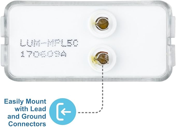 Lumitronics RV Mini Thin Line 37 Series Sealed LED Marker/Clearance Light (Clear)