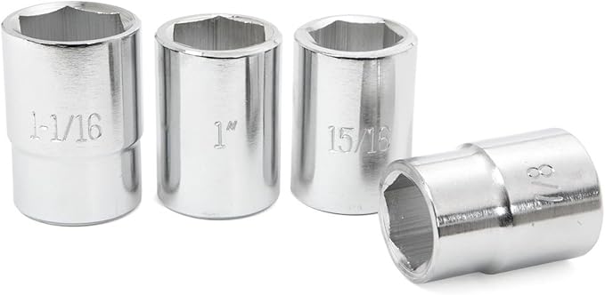 Stark USA 21 Pieces Socket Set 3/4-Inch Drive Wrench 6-Points Socket Ratchet Extension Bar SAE