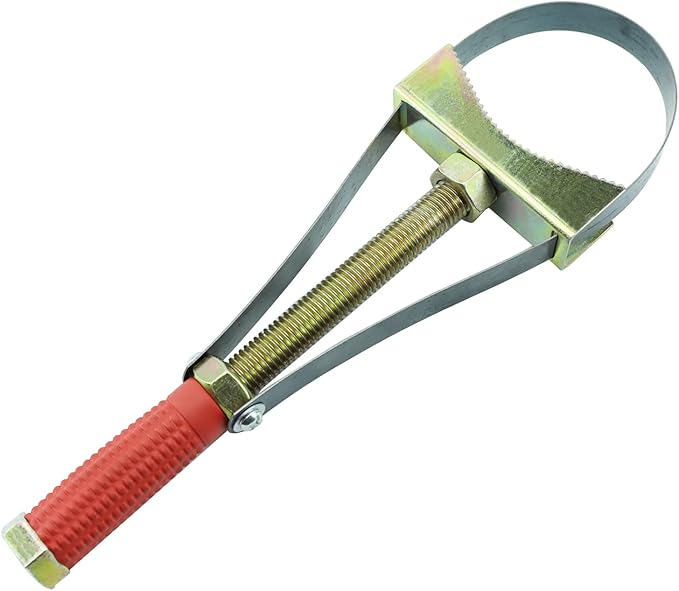 Oil Filter Wrench Removal Tool Heavy Duty Adjustable Strap 9-15 cm Diameter for Truck Excavators