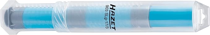 HAZET socket 903SLG-17/3, 1/2 inch square drive, 17mm wrench size, with plastic sleeve, supports gentle wheel fitting, especially for tires with aluminium rims