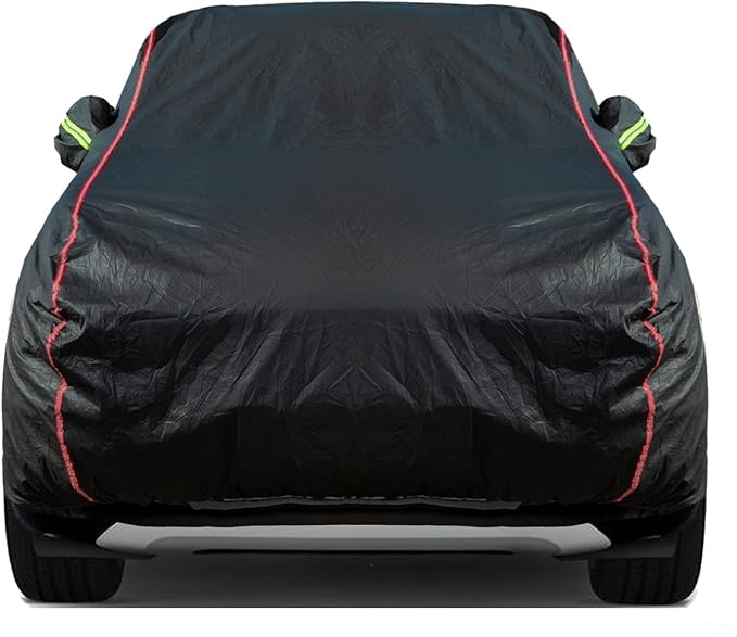 Breathable New Material, Waterproof Car Cover, Locks and Zipper Doors, Sunscreen Waterproof UV Prevention Snowproof Wind and Windproof,Suitable for Indoor Outdoor,for SUV (191" to 200") B12
