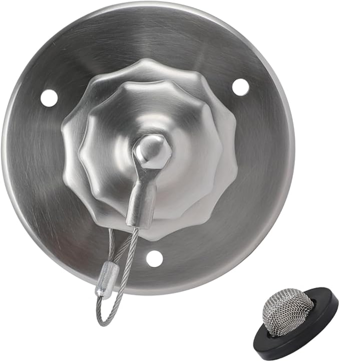 G-Sunny All Metal RV City Water Inlet with Check Valve, RV Water Inlet Replacement, RV Water Fill Inlet,RV Water Inlet Connection for for RV Camper Motorhome Trailer Marine