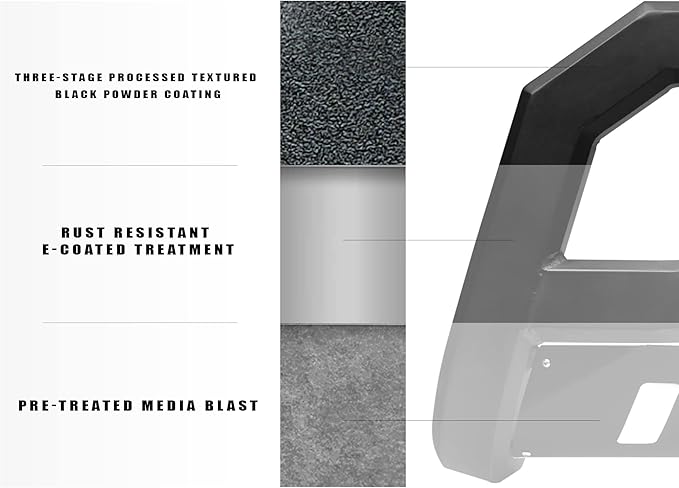 Armordillo 8705193 AR Series Aluminum Bull Bar with LED Light Bar - Matte Black Fits 2019-2021 Chevy Silveardo/GMC Sierra 1500