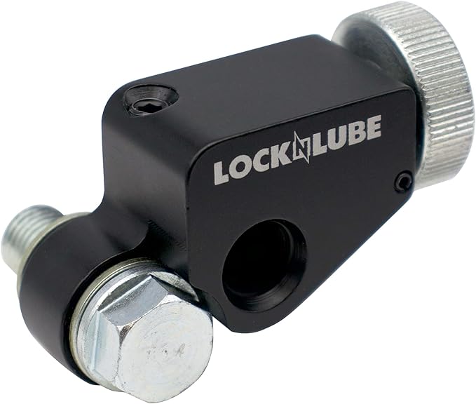 LockNLube Pressure Return Valve for Use with Cordless Grease Guns. No More Pressure Locks! Returns Grease to The Tube. Releases Hose backpressure.