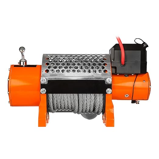 Prowinch 20.000 lb 10 Ton Waterproof Electric Winch 12V DC-Steel Wire Rope with Wireless Remote Control for Off-Road Towing, Truck, Car, SUV, ATV, Portable Winch Battery Powered for Heavy-Duty use