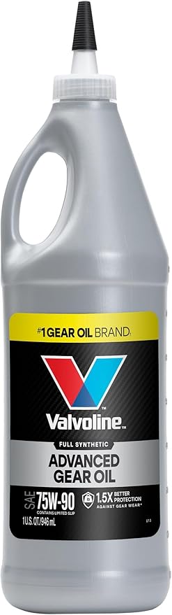Valvoline SynPower SAE 75W-90 Full Synthetic Gear Oil 1 QT, Case of 12