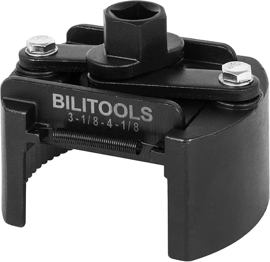 BILITOOLS Universal Oil Filter Wrench Removal Tool Adjustable, 80-105mm (3.15-4.13 inch), 1/2" Drive
